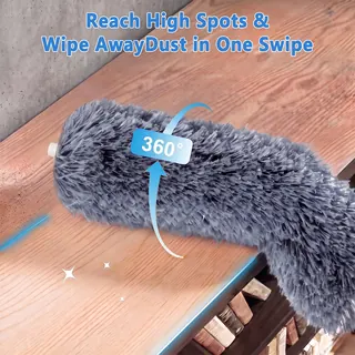 360 degree bendable fluffy duster head